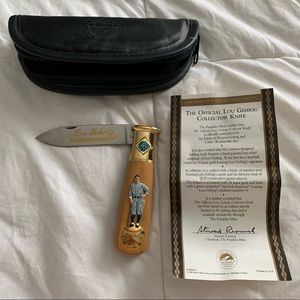 NEW Franklin Mint Lou Gehrig Collector Knife 1996